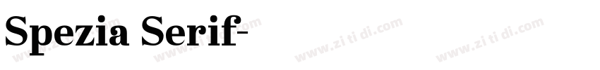 Spezia Serif字体转换
